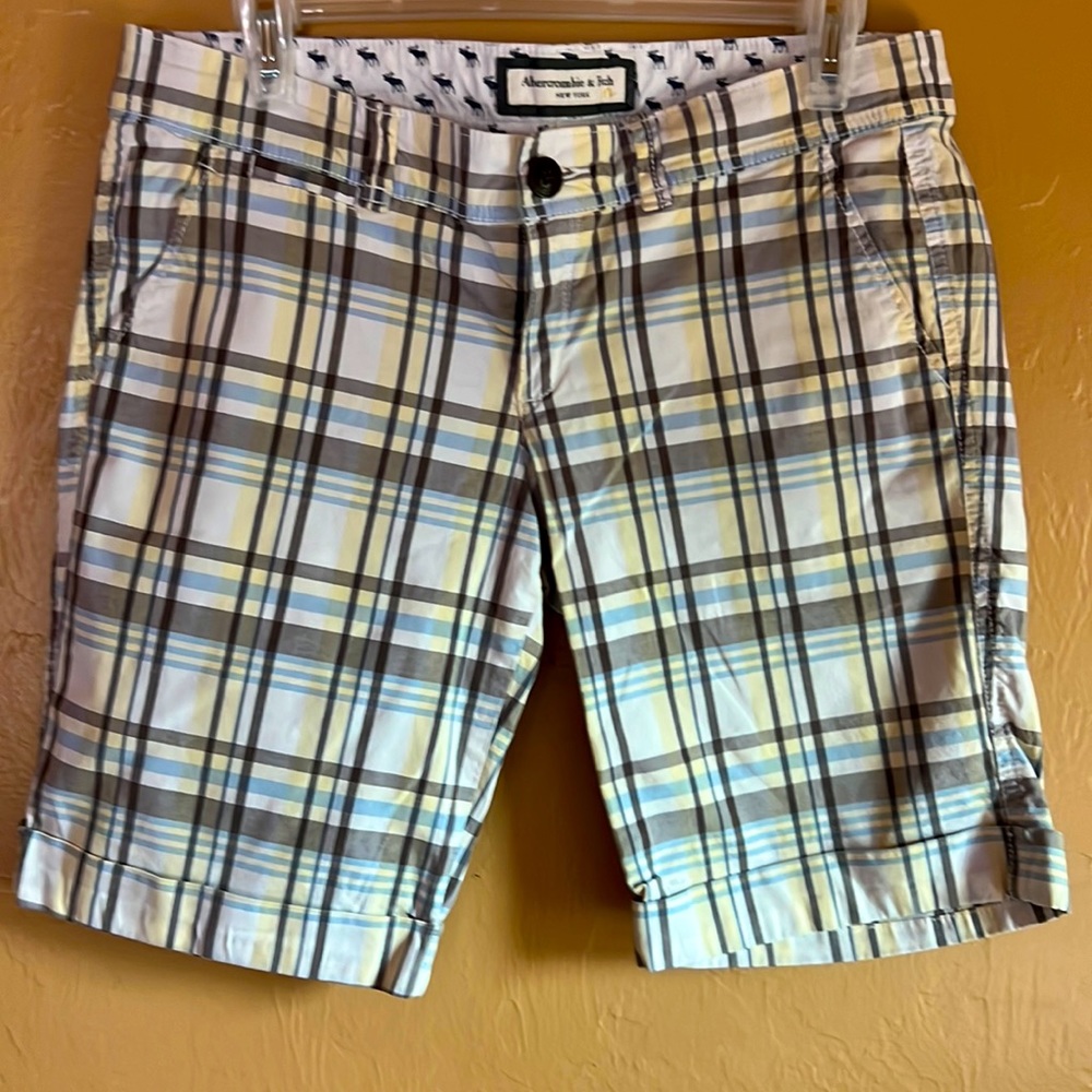 Abercrombie and Fitch plaid Bermuda shorts